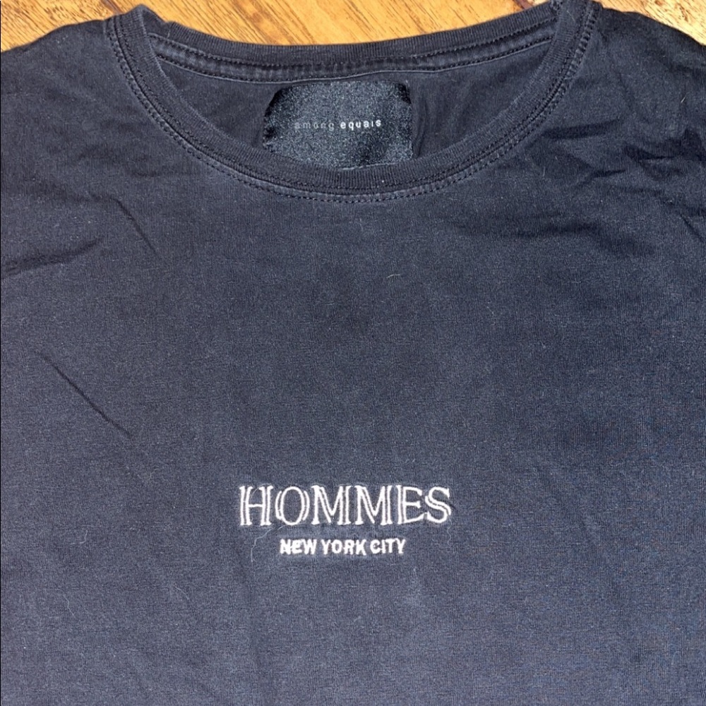 Men’s Skater Long Sleeve Black Shirt